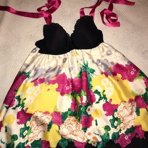 Mini Floral Print Dress